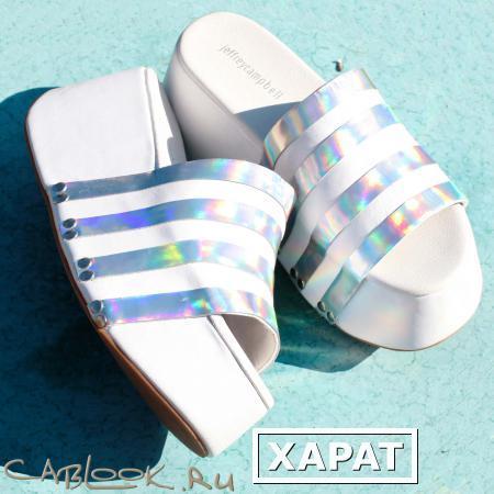 Фото Jeffrey Campbell Jeffrey Campbell сабо белые на платформе SLIPPERY white