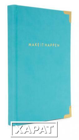 Фото Gift Boutique Записная книжка Make It Happen с золотистыми уголками