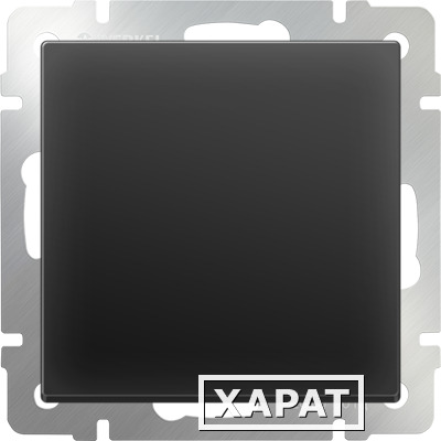 Фото Перекрестный переключатель одноклавишный (черный матовый) WL08-SW-1G-C|a033771 WERKEL