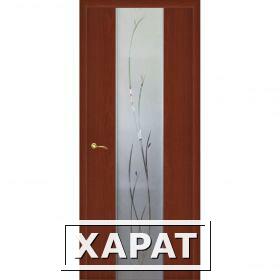 Фото Дверное полотно с покрытием ламинат ДО "Стиль -1" Ветка 0,6м (итал.орех)
