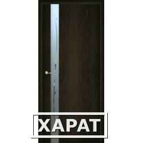 Фото Дверное полотно с покрытием ламинат ДО "Стиль -1" Ветка 0,6м (венге)