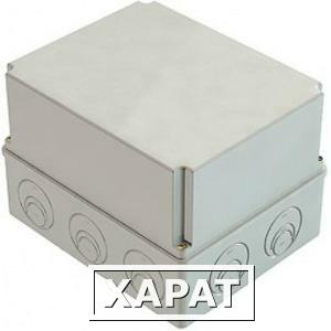 Фото Распаячная коробка с крышкой оп 240х195х165мм, ip44, кабельные ввода d28-3шт, d37-2шт tdm sq1401-1273
