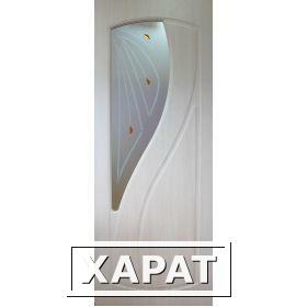 Фото Дверное полотно с покрытием ПВХ ДО "Лаура" 0,8м (белый дуб)
