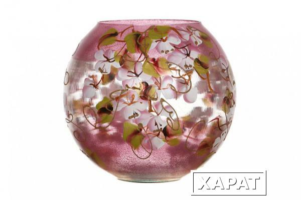 Фото Ваза декоративная "сакура розовая" высота =22 см. (135-2582)
