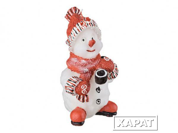Фото Свеча "снеговик" красная высота=15 см. Young Adpal (348-458)