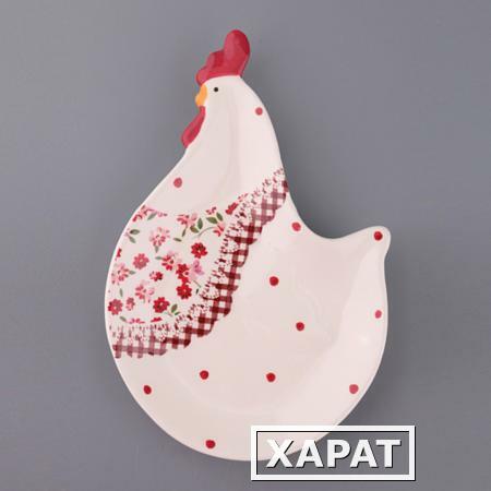 Фото Тарелка декоративная настенная "курица" 16*24 см. Hebei Grinding (493-500)