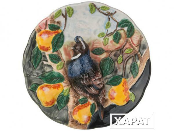 Фото Тарелка декоративная "птица в саду" диаметр=20 см. высота=5 см. Hebei Grinding (59-069)