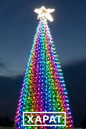 Фото Светодинамическое освещение 3D для елок 22 м.