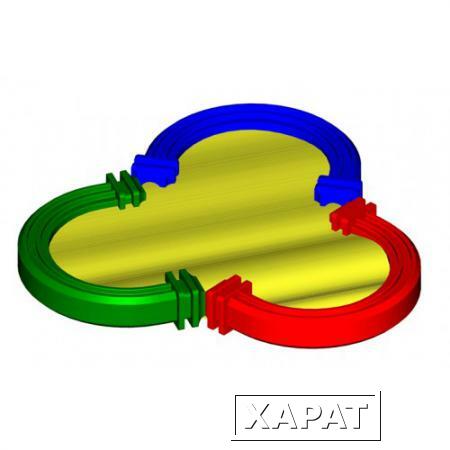 Фото Песочница 3-х секционная П-2.1