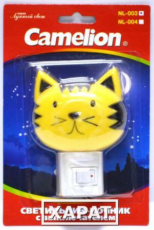 Фото Ночник Camelion NL-003 (кошка с выключателем, 220В, 7Вт)