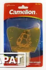 Фото Ночник Camelion NL-102 "Корабль" (Светодиодный с выключателем 220В 0,4Вт)