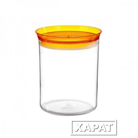 Фото Баночка для сыпучих продуктов Alt (Альт), оранжевый полупрозрачный, BEROSSI (Изделие из пластмассы. Литраж 1 л) (ИК04918000)