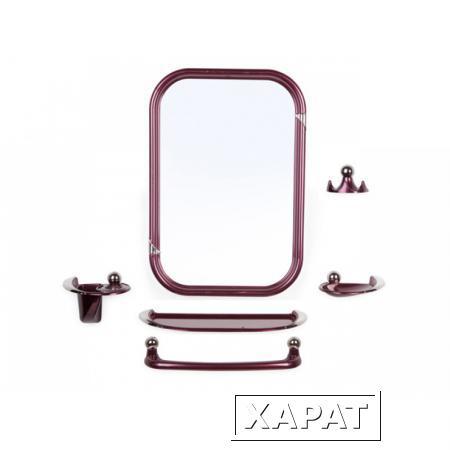 Фото Набор ВК Viva Style (Вива Стиль), рубиновый перламутр, BEROSSI (Изделие из пластмассы. Размер зеркало 379 х 551 мм) (НВ10415001)