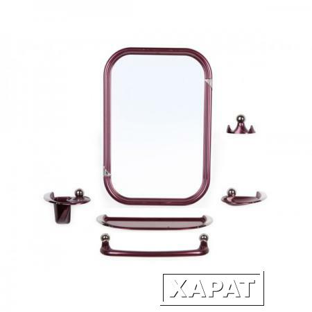 Фото Набор ВК Viva Style (Вива Стиль), рубиновый перламутр, BEROSSI (Изделие из пластмассы. Размер зеркало 379 х 551 мм) (НВ10415001)
