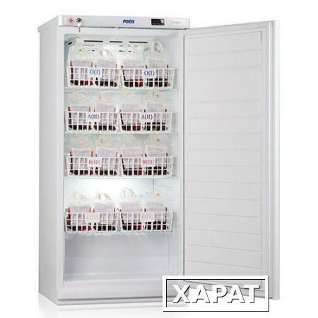 Фото Холодильник для хранения крови V=250л, ХК-250-1 (+2...+6С, 1300х607х600) с мет. дверью и замком "ПО