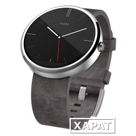 Фото Motorola Умные часы Motorola Moto 360 (leather) Grey