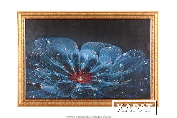 Фото Картина цветок пророка , стразы, 55х35см