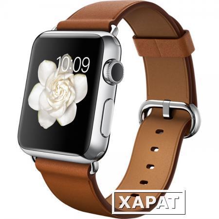 Фото Apple Умные часы Apple Watch 38mm with Classic Buckle Saddle Brown MMF72