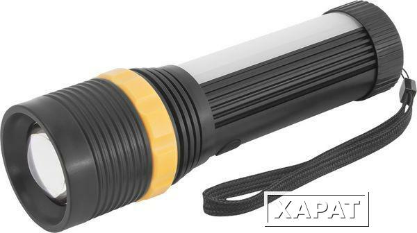 Фото Фонарь светодиодный NPT-CP09-3AAA 1LED 3Вт+30(20+10)LED пластик (94 977); 18920