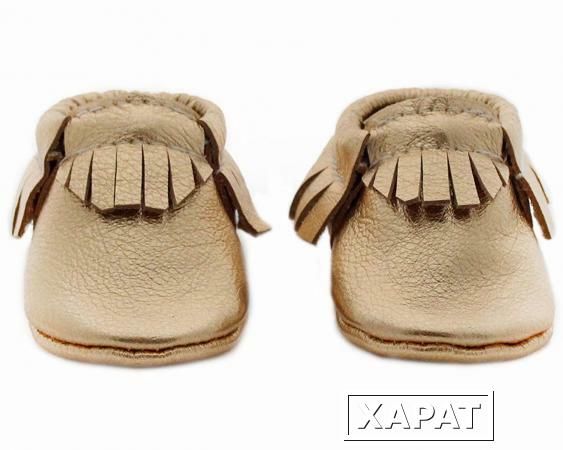 Фото Baby Moccasins, The Coral Pear Classic Moccasin, Genuine Leather, (Infant, Toddler, Kids)