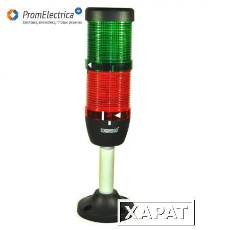Фото IK52L024XM03 Сигнальная колонна 50 мм, красная, зеленая 24 В, светодиод LED