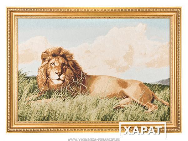 Фото Гобеленовая картина царь зверей 84х119см.