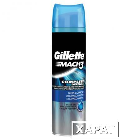 Фото Гель для бритья GILLETTE (Жиллет) Mach3, 200 мл, успокаивающий кожу, для мужчин