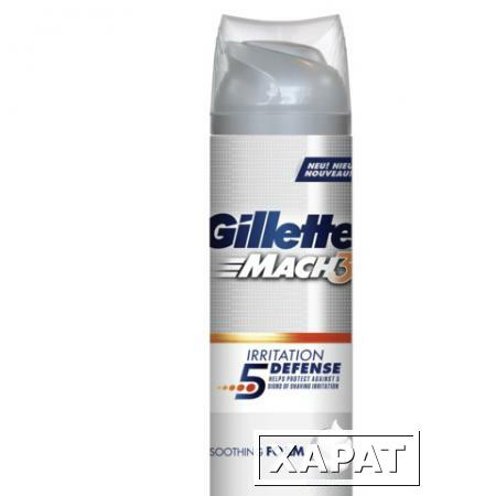 Фото Пена для бритья GILLETTE (Жиллет) "Mach3", 250 мл, успокаивающая кожу, для мужчин