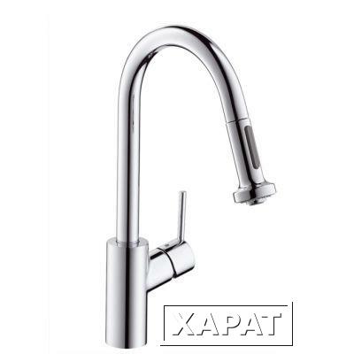 Фото Hansgrohe Talis S 2 Variarc 14877800 Смеситель для кухни (нерж.сталь) | интернет-магазин сантехники Santehmag.ru