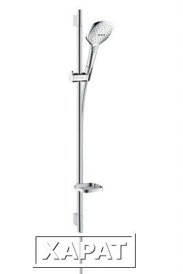 Фото Hansgrohe Raindance Select Select E 120/Unica'S Puro 26621400 Душевой гарнитур (хром/белый) | интернет-магазин сантехники Santehmag.ru