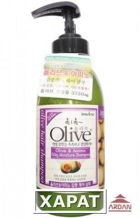 Фото 073827 Olive&amp;Amino Shampoo Мягкий увлажняющий шампунь для волос с экстрактом оливы и аминокислотами, объем 0,75 л