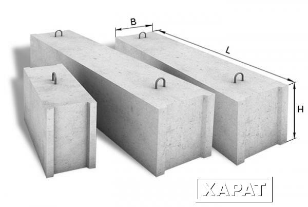 Фото Фундаментный блок ФБС 2,4х0,3х0,6.