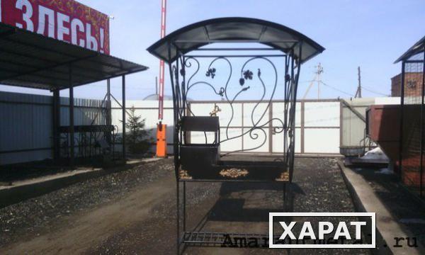 Фото Мангал кованый с крышей