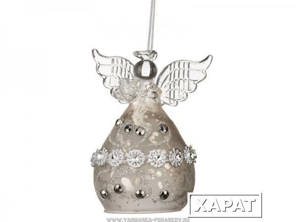 Фото Декоративное изделие ангел цвет: серебро антик 6х5х9 см.
