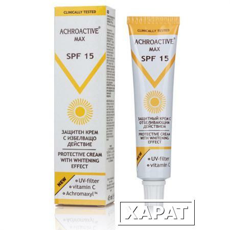 Фото Защитный крем с отбеливающим действием и SPF 15 Achroactive Max Роза Импекс 45 ml