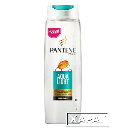 Фото Шампунь 400 мл, PANTENE (Пантин) "Aqua Light", легкий питательный, для тонких склонных к жирности волос