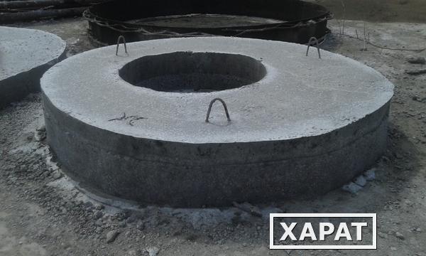 Фото Плита перекрытия колодца (крышка) бетонная ПП 10.2 усиленная