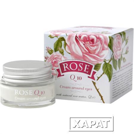 Фото Крем для кожи вокруг глаз Q10 Rose с розовым маслом Болгарская Роза Карлово 15 ml