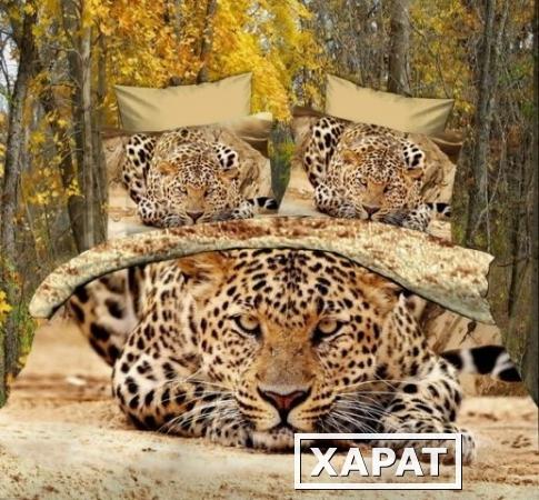 Фото Постельное белье Леопард сатин 3 D СноВиДеНиЯ