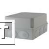 Фото Распаячная коробка ОП 190х140х120мм, крышка, IP55, 10 гермовводов, инд. штрихкод, TDM
