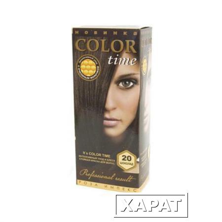 Фото Гель- краска для волос Шоколад Color Time Роза Импекс 100 ml