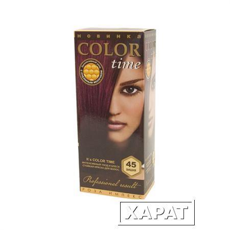 Фото Гель- краска для волос Вишня Color Time Роза Импекс 100 ml