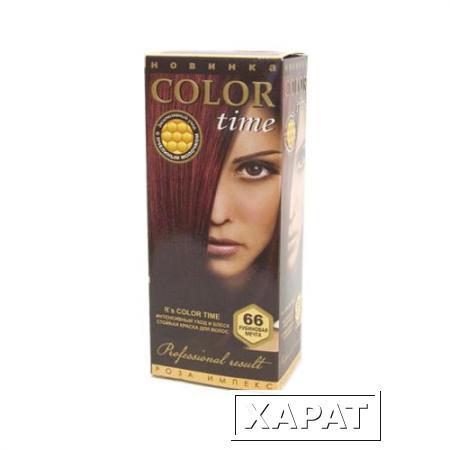 Фото Гель- краска для волос Рубиновая мечта Color Time Роза Импекс 100 ml