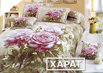 Фото Комплект постельного белья Пано роза премиум сатин