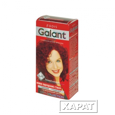 Фото Крем-краска для волос Темный махагон Galant Image Роза Импекс 120 ml