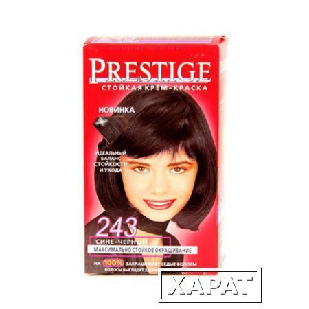 Фото Крем-краска для волос Сине-черный Vip's Prestige Роза Импекс 100 ml