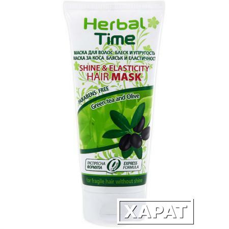 Фото Маска для волос блеск и упругость Herbal Time Роза Импекс 200 ml