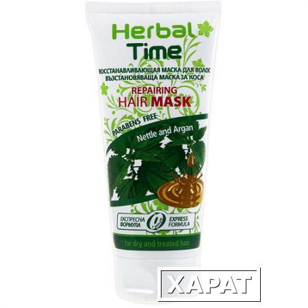 Фото Восстанвливающая маска для волос Herbal Time Роза Импекс 200 ml