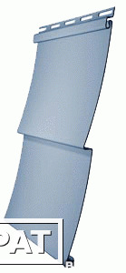 Фото Виниловый сайдинг для стен Деке Ёлочка, цвет Голубика, 3,05*0,255м, 0,78 м2