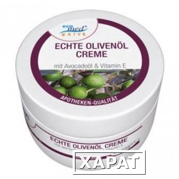 Фото Крем с оливковым маслом, маслом авокадо и витамином E Экомед 220 ml